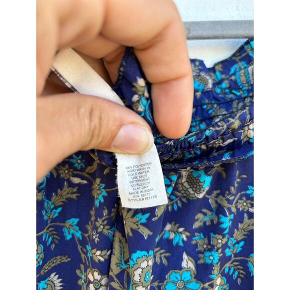 Raga Anthropologie Floral Romper, Flared Sleeves, Off The‎ Shoulder, Sz XS - Picture 7 of 7